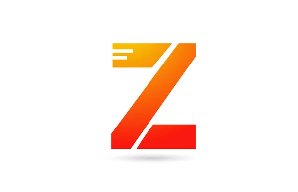 Orange Gradient Alphabet Letter Logo Icon Design Creative Template Business — Stock Vector