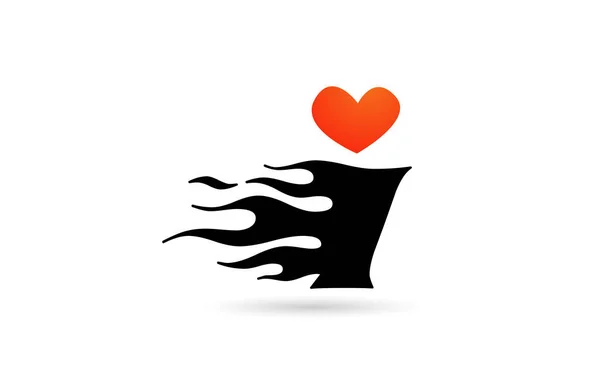 Abeceda Písmenko Logo Design Ikon Tvůrčí Šablona Pro Obchod Láskou — Stockový vektor