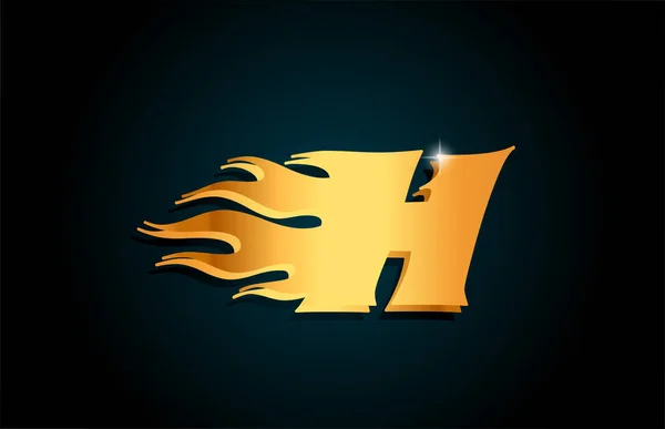 Золота Літера Абетки Дизайн Логотипу Значка Креативний Шаблон Бізнесу Золотим — стоковий вектор