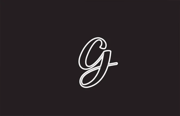 Line Logo Icon Design Handwritten Style Creative Template Company — Stock Vector