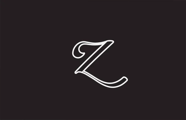 手書き風のラインZロゴアイコンデザイン 会社のための創造的なテンプレート — ストックベクタ