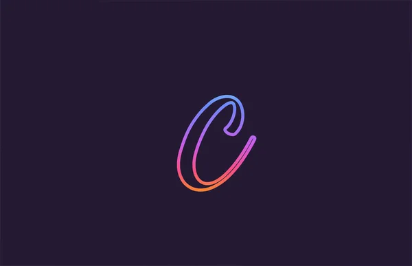 Дизайн Логотипа Буквы Креативный Соблазн Бизнеса Компании Цветовыми Линиями — стоковый вектор