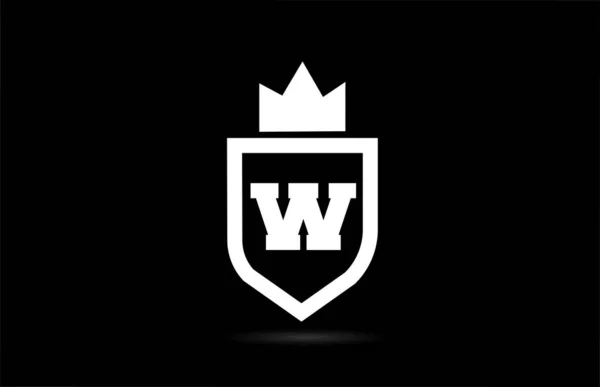 Alfabet Litera Logo Ikona Projektu Korony Króla Kreatywny Szablon Dla — Wektor stockowy