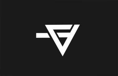 Satır dizaynlı V alfabesi harfi simgesi. Beyaz ve siyah olarak iş ve şirket için yaratıcı şablon