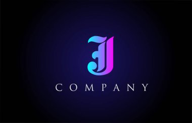 Klasik pembe harf alfabe dizaynı. Şirket ve iş dünyası için yaratıcı logo şablonu