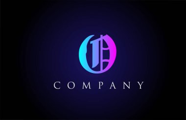 O klasik pembe harf alfabe dizaynı. Şirket ve iş dünyası için yaratıcı logo şablonu