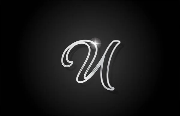 Иконка Логотипом Буквы Серой Линии Креативный Дизайн Компании Бизнеса — стоковый вектор