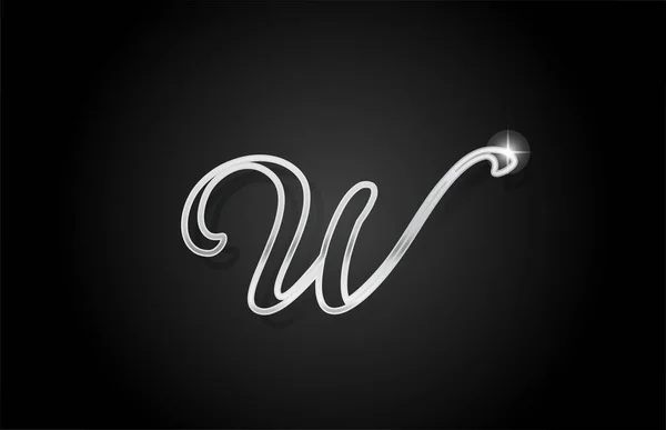 Grey Line Alphabet Letter Logo Icon Creative Design Company Business — Stock Vector