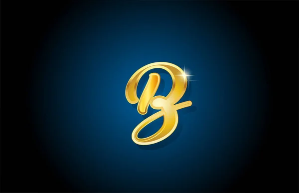 Dourado Dourado Alfabeto Letra Logotipo Ícone Design Modelo Luxo Criativo —  Vetores de Stock