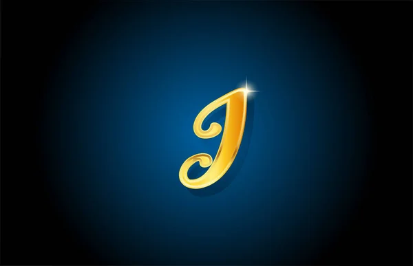 Doré Doré Lettre Alphabet Logo Icône Design Modèle Luxe Créatif — Image vectorielle