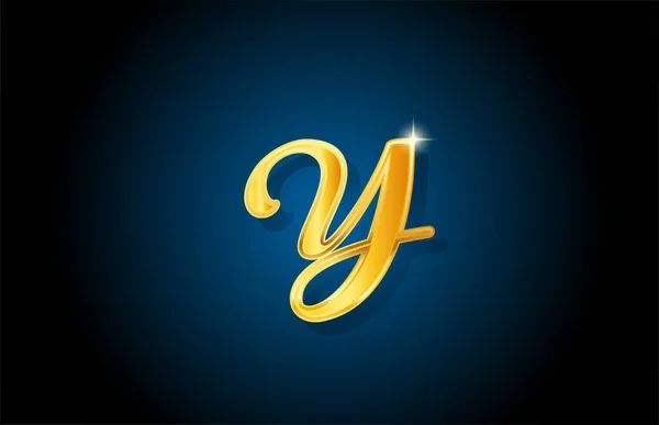 Золотий Золотий Алфавіт Літера Логотип Піктограма Дизайн Креативний Шаблон Розкоші — стоковий вектор