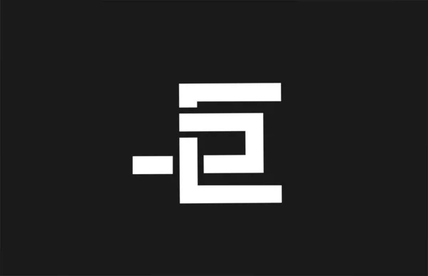 Иконка Логотипа Буквы Дизайном Линии Творческий Соблазн Бизнеса Компании Белом — стоковый вектор