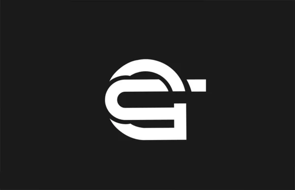 Alfabeto Letra Logotipo Ícone Com Design Linha Modelo Criativo Para — Vetor de Stock