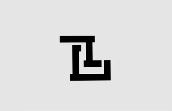 Αλφάβητο Γράμμα Εικονίδιο Λογότυπο Σχέδιο Γραμμή Μαύρο Και Άσπρο Πρότυπο — Διανυσματικό Αρχείο