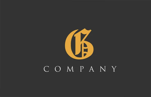 Vintage Letter Alfabet Ontwerp Creatief Logo Pictogram Sjabloon Voor Bedrijven — Stockvector