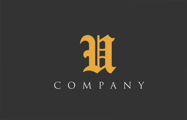 Старовинна Літера Алфавітний Дизайн Шаблон Піктограми Креативного Логотипу Бізнесу — стоковий вектор