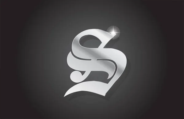Vintage Grauen Buchstaben Logo Symbol Design Kreative Vorlage Für Unternehmen — Stockvektor