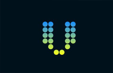 nokta V yeşil alfabe harfi logo simgesi tasarımı. İş ve şirket için yaratıcı şablon 