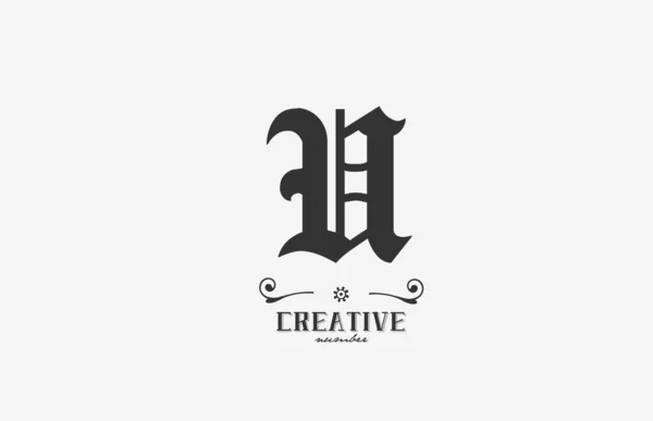 Vintage Alfabet Bokstav Logotyp Ikon Design Kreativ Mall För Företag — Stock vektor