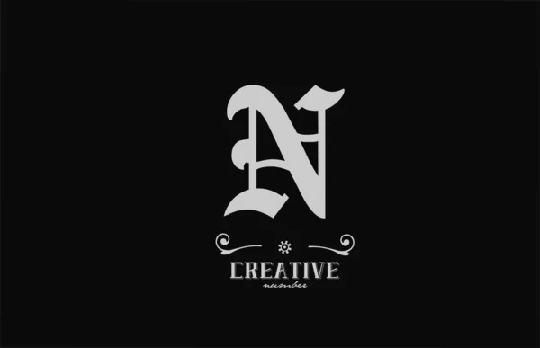 Vintage Abeceda Písmenko Logo Design Ikony Kreativní Firemní Šablona Černé — Stockový vektor
