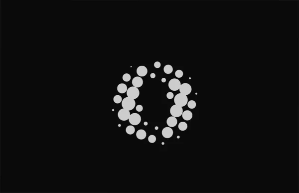 Gestippelde Alfabet Letter Logo Pictogram Ontwerp Creatieve Template Voor Bedrijf — Stockvector
