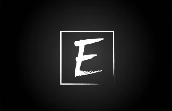 Grunge Alfabet Letter Logo Pictogram Met Vierkant Creatief Template Ontwerp — Stockvector