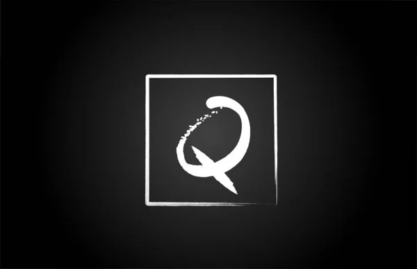 Grunge Alfabet Letter Logo Pictogram Met Vierkant Creatief Template Ontwerp — Stockvector