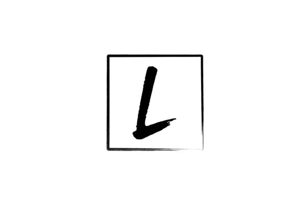 Grunge Αλφάβητο Γράμμα Εικονίδιο Λογότυπο Τετράγωνο Creative Design Template Για — Διανυσματικό Αρχείο