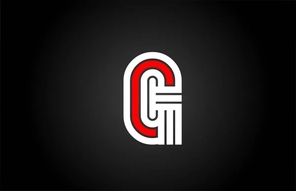 Рядок Піктограма Логотипу Літери Шаблон Креативного Дизайну Компанії Бізнесу Чорно — стоковий вектор