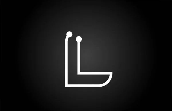 Αλφάβητο Λογότυπο Σχέδιο Εικονίδιο Τελεία Και Γραμμή Δημιουργικό Πρότυπο Για — Διανυσματικό Αρχείο