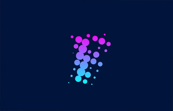 Dot Alfabet Letter Logo Pictogram Ontwerp Creatieve Template Voor Bedrijf — Stockvector
