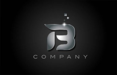 Pembe B alfabesi harf simgesi tasarımı. Noktalı iş için yaratıcı şablon