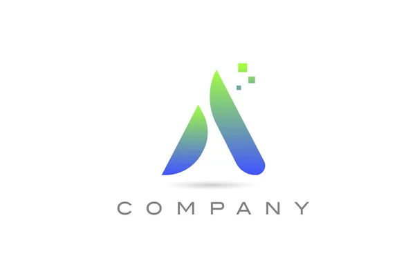 Een Groen Alfabet Letter Logo Icoon Creatief Ontwerp Sjabloon Voor — Stockvector