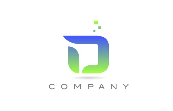Піктограма Логотипу Літери Зеленого Алфавіту Шаблон Креативного Дизайну Компанії Бізнесу — стоковий вектор