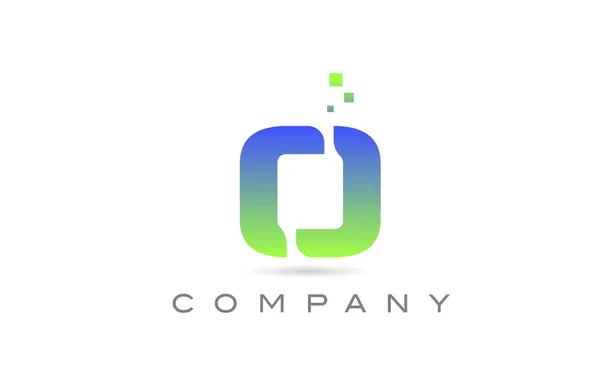 Groene Alfabet Letter Logo Icoon Creatief Ontwerp Sjabloon Voor Bedrijf — Stockvector