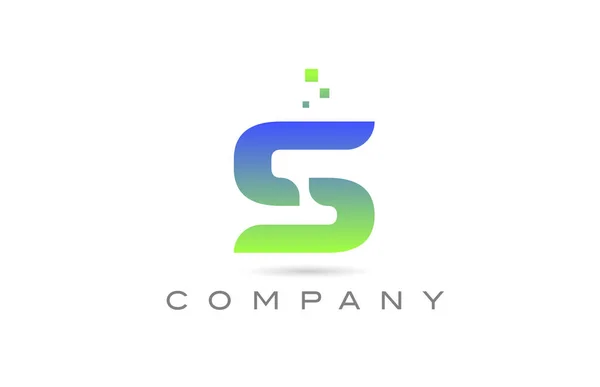 Alfabeto Verde Letra Logotipo Ícone Modelo Design Criativo Para Empresa —  Vetores de Stock