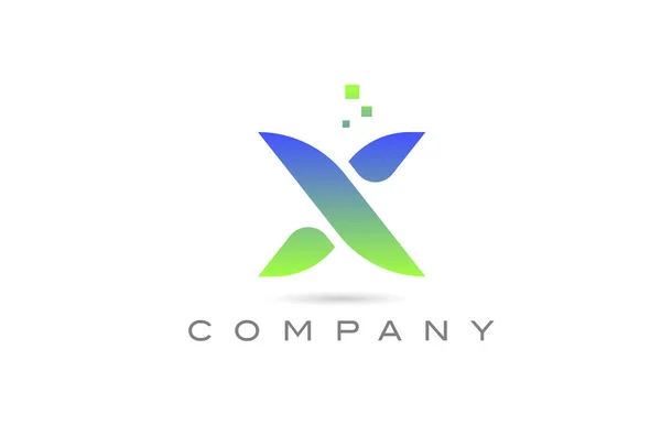Ikona Loga Zelené Abecedy Šablona Kreativního Designu Pro Firmu Podnikání — Stockový vektor