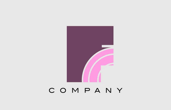 Geométrica Alfabeto Letra Logotipo Ícone Design Modelo Criativo Para Empresa — Vetor de Stock