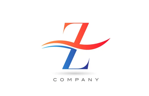 Laranja Azul Alfabeto Letra Logotipo Design Modelo Ícone Criativo Para —  Vetores de Stock