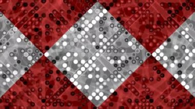 Kırmızı nokta dijital görsel animasyonu çiziyor. Başlıklarda, sunumlarda veya VJ kullanımında kullanmak için ideal döngüsüz renksiz geometrik patlayıcı etkisi görüntüsü. 