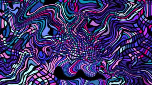Färgrutor Digital Visuell Animation Loopas Sömlös Abstrakt Färgad Geometrisk Explosiv — Stockvideo