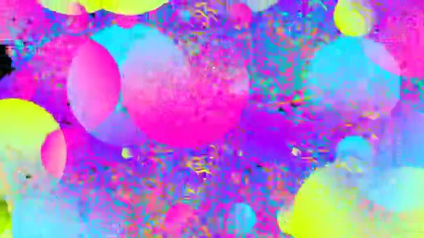 Regenbogen Formt Digitale Visuelle Animation Nahtlose Abstrakte Farbige Geometrische Effekte — Stockvideo