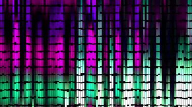 Nokta parıltısı dijital görsel animasyon. Başlıklarda, sunumlarda veya VJ kullanımında kullanmak için ideal döngüsüz renksiz geometrik patlayıcı etkisi görüntüsü. 