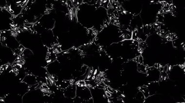 Yanan neon dijital görsel animasyon. Başlıklarda, sunumlarda veya VJ kullanımında kullanmak için ideal döngüsüz renksiz geometrik patlayıcı etkisi görüntüsü. 