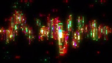 Zıplamak dijital görsel animasyonu canlandırır. Başlıklarda, sunumlarda veya VJ kullanımında kullanmak için ideal döngüsüz renksiz geometrik patlayıcı etkisi görüntüsü. 