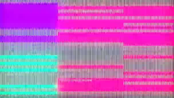 Бриллиантовый Шум Цифровой Визуальной Анимации Цикл Бесшовных Абстрактных Цветных Геометрических — стоковое видео