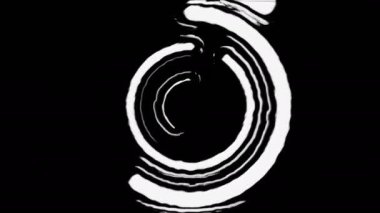 Basit tasarım dijital görsel animasyon. Başlıklarda, sunumlarda veya VJ kullanımında kullanmak için ideal döngüsüz renksiz geometrik patlayıcı etkisi görüntüsü. 