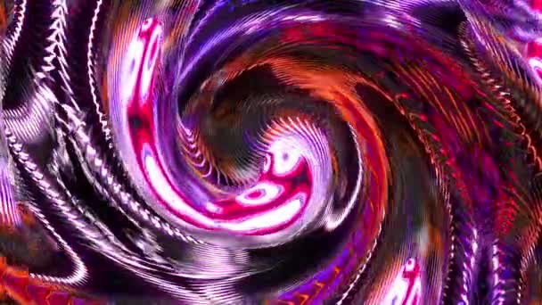 Кислотна Неонова Цифрова Візуальна Анімація Петлі Безшовні Абстрактні Геометричні Вибуховий — стокове відео