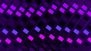 Neon öncü duvar dijital görsel animasyonu. Başlıklarda, sunumlarda veya VJ kullanımında kullanmak için ideal döngüsüz renksiz geometrik patlayıcı etkisi görüntüsü. 