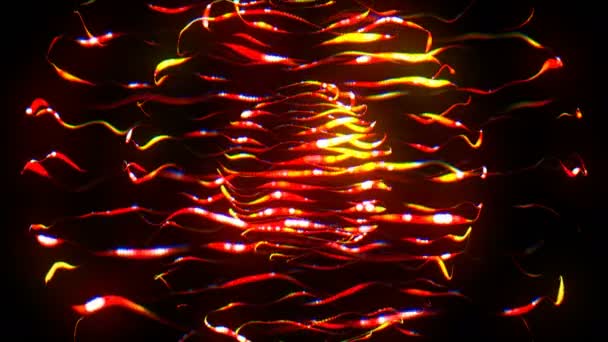 Micro Life Digitale Visuele Animatie Naadloze Abstracte Gekleurde Geometrische Explosieve — Stockvideo